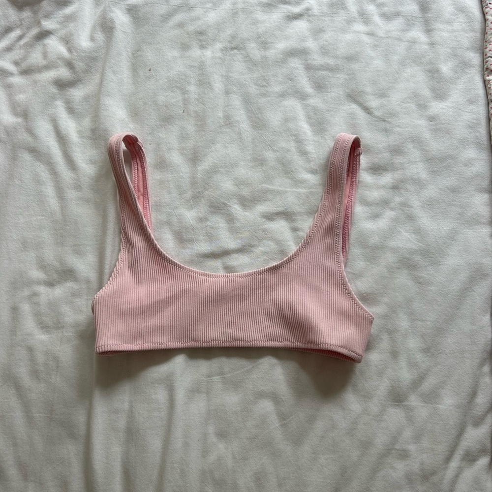 White Fox Boutique Pink Bikini Top